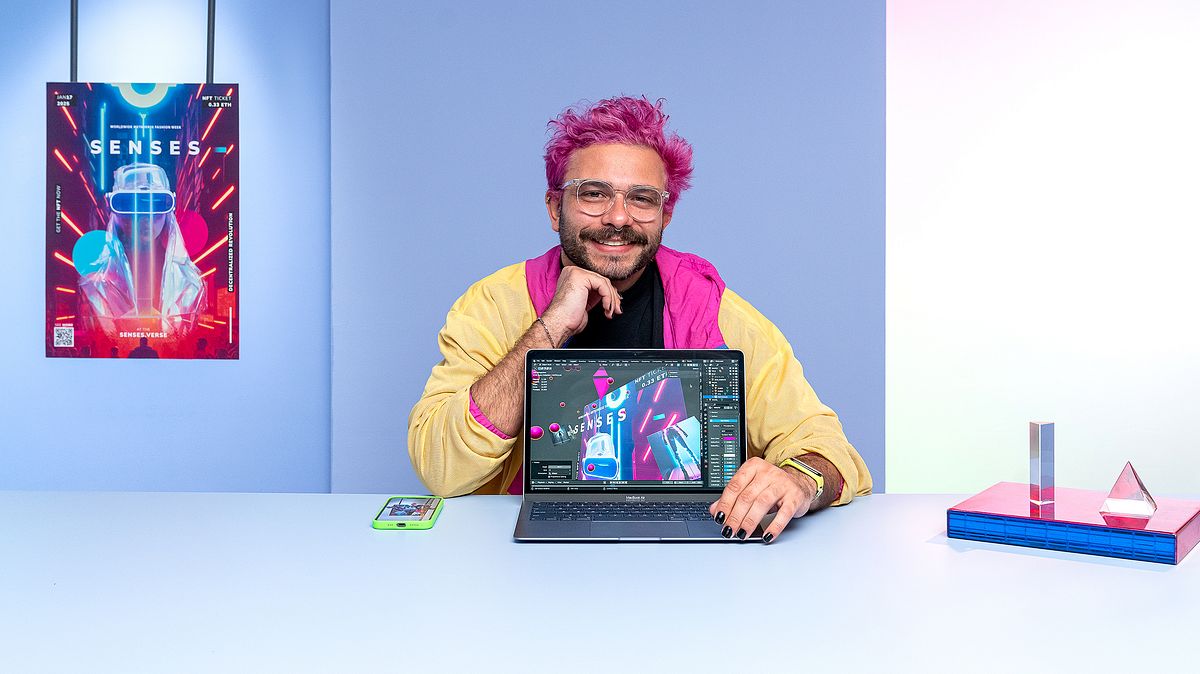 Curso de Clelio de Paula na Domestika — Introduction to Design for the Metaverse: XR, 3D, AR e Web3